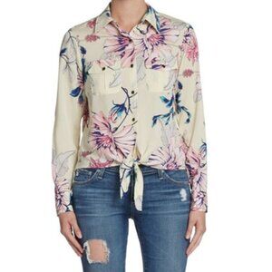Yumi Kim - Mya Floral Front Tie Blouse - Size M